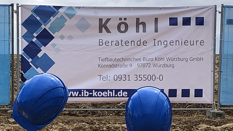 Spatenstich Wohnbaugebiet - Tiefbautechn. Büro Köhl Würzburg GmbH in 97072 Würzburg